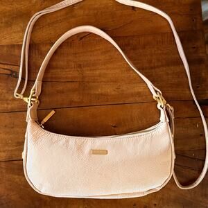 Hammitt Becker Small Baguette Champagne Pink Patent Leather Crossbody + Shoulder